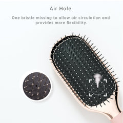 Melbang Hair Brush anti-static-bristles help reduce frizz and shine.