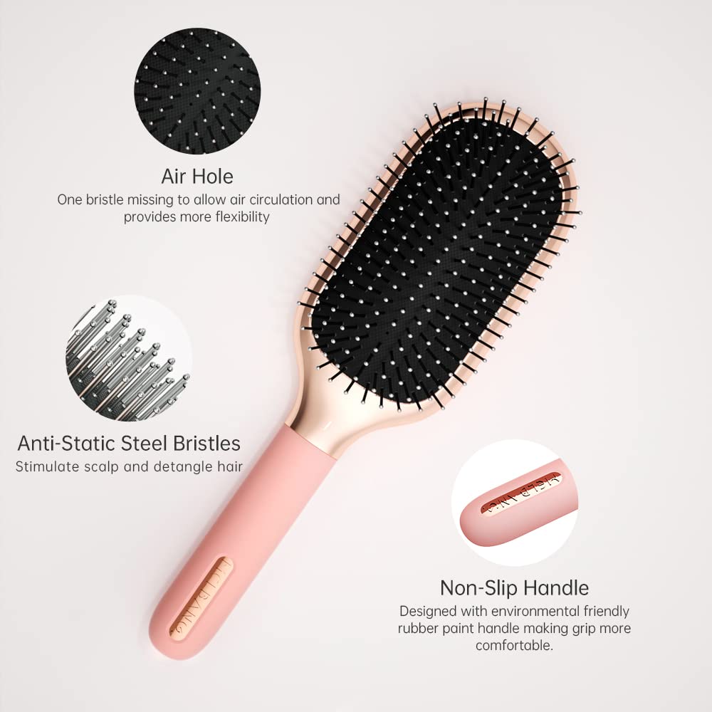 Melbang Hair Brush stainless-steel construction for durable daily use.