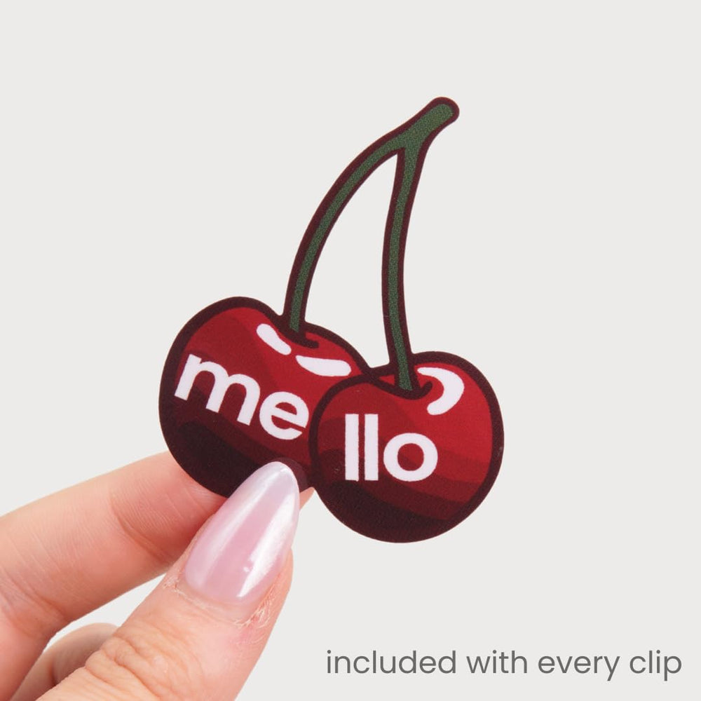 MELLO hair clip in car setting illustrates all-day versatile hold.