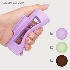 MELLO hair claw clip green side angle demonstrates balanced hold for busy days.
