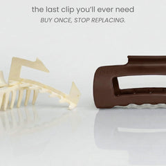 MELLO Original squishy clip teeth close-up to show inward-curving design