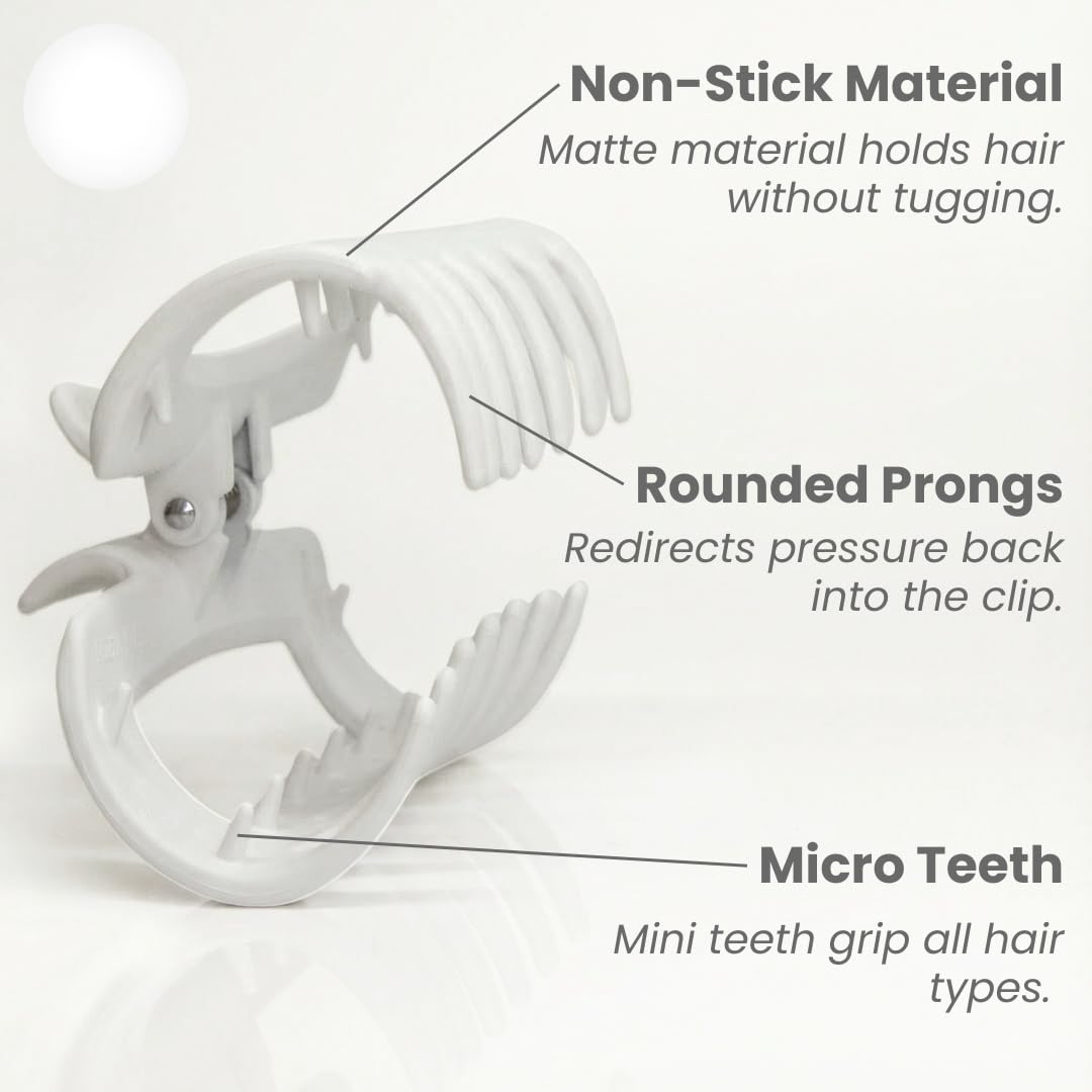 MELLO Original hair clip close-up teeth with inward curve for comfort