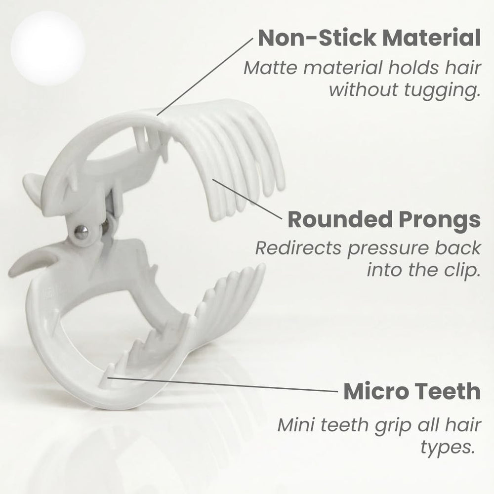 MELLO Original hair clip close-up teeth with inward curve for comfort