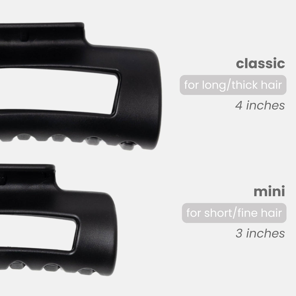 MELLO squishy claw clip close-up shows comfortable, pinch-free wear.