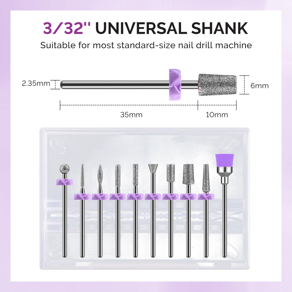 Dust-proof ring protects your drill while you groom nails