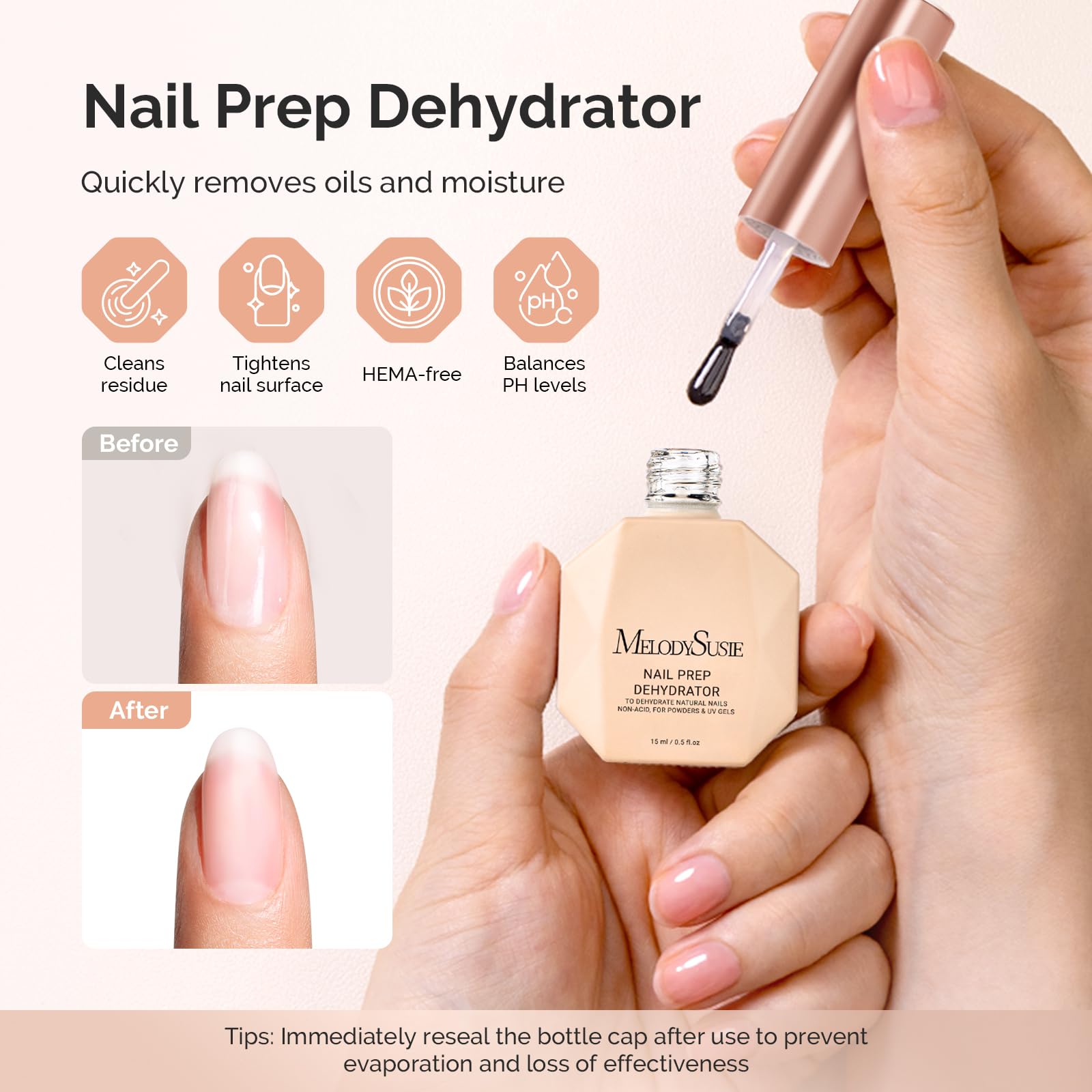 MelodySusie acid-free primer in action aids reliable bonding.