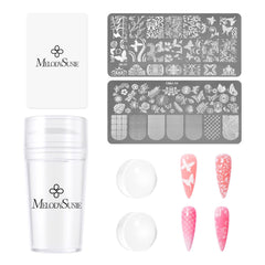 MelodySusie nail stamper kit, stamper tool for easy DIY home manicures.