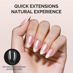 MelodySusie Short Almond X Nail Tips showing 15 sizes and 300 pieces for precise fit