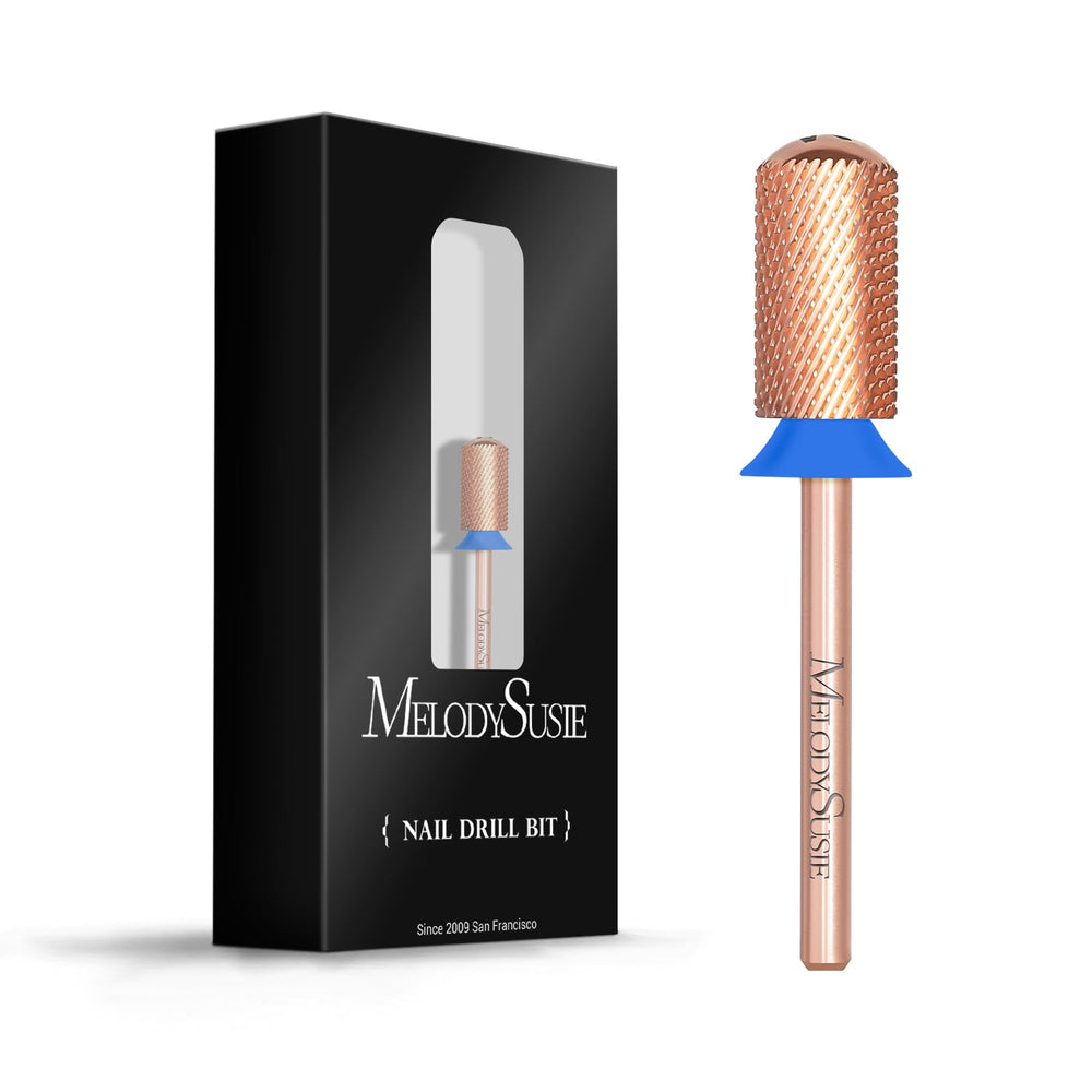 MelodySusie safety drill bits in rose gold with a large barrel for smooth shaping