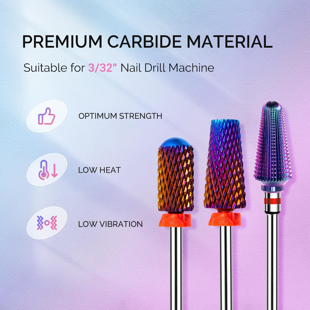 MelodySusie Round-Top Barrel Carbide Bit ideal for smooth nail shaping and cuticle contouring