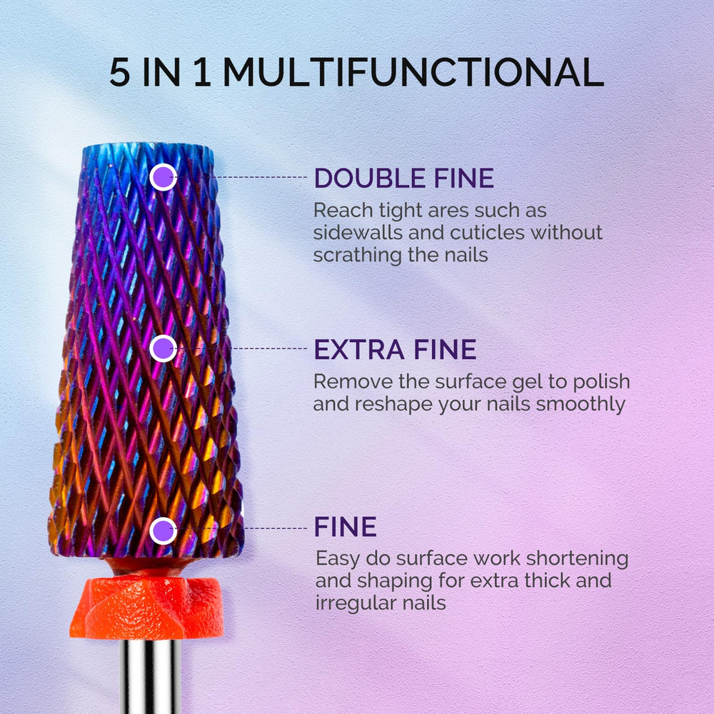 MelodySusie Tornado Straight-Cut Bit removes acrylic and gel with minimal pressure