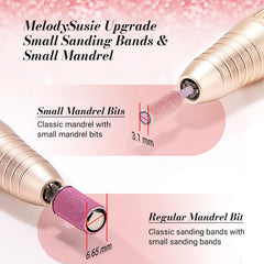 MelodySusie 120-grit band, quick prep and shaping for efficient nail prep