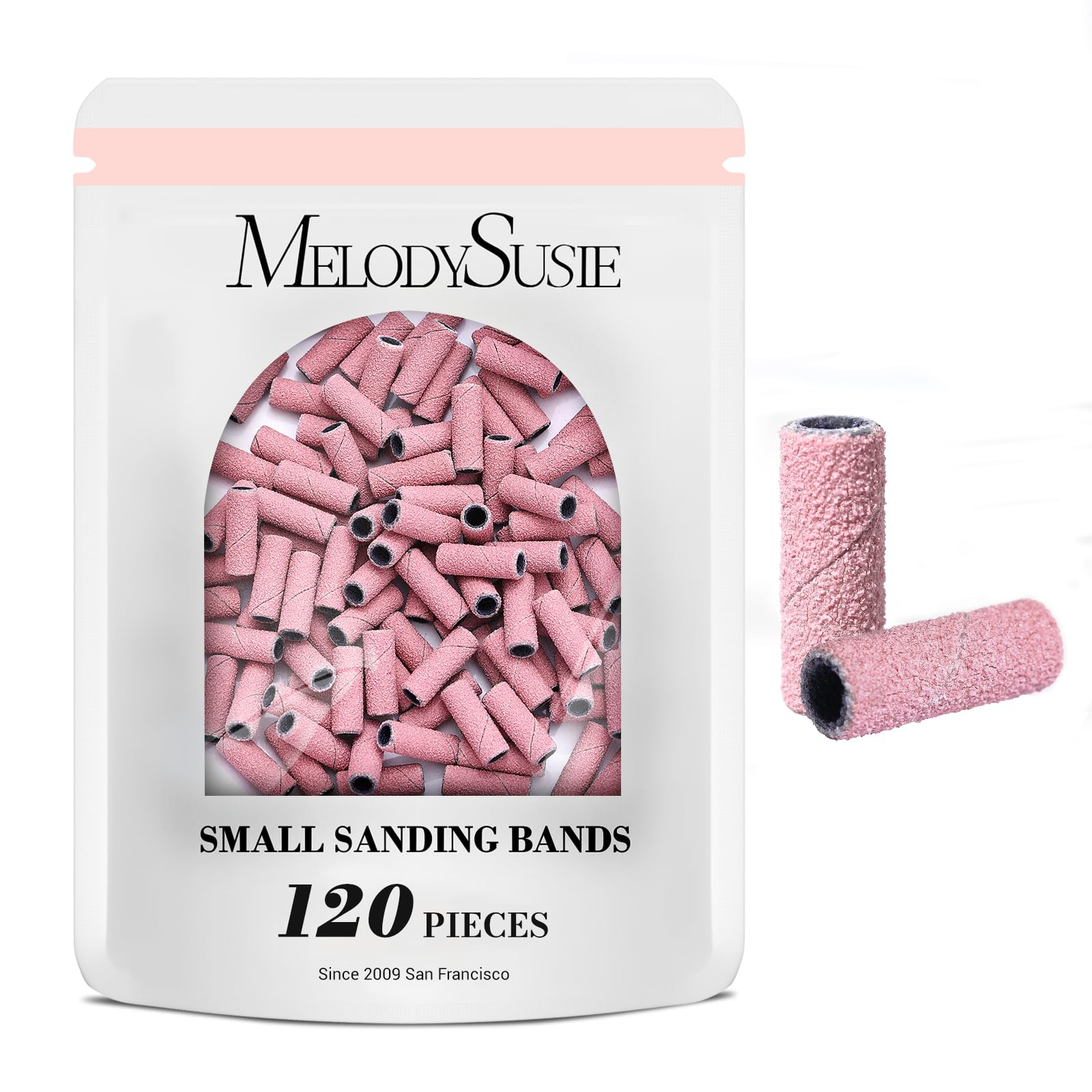 MelodySusie 3.1mm sanding bands pack for precise shaping on nails