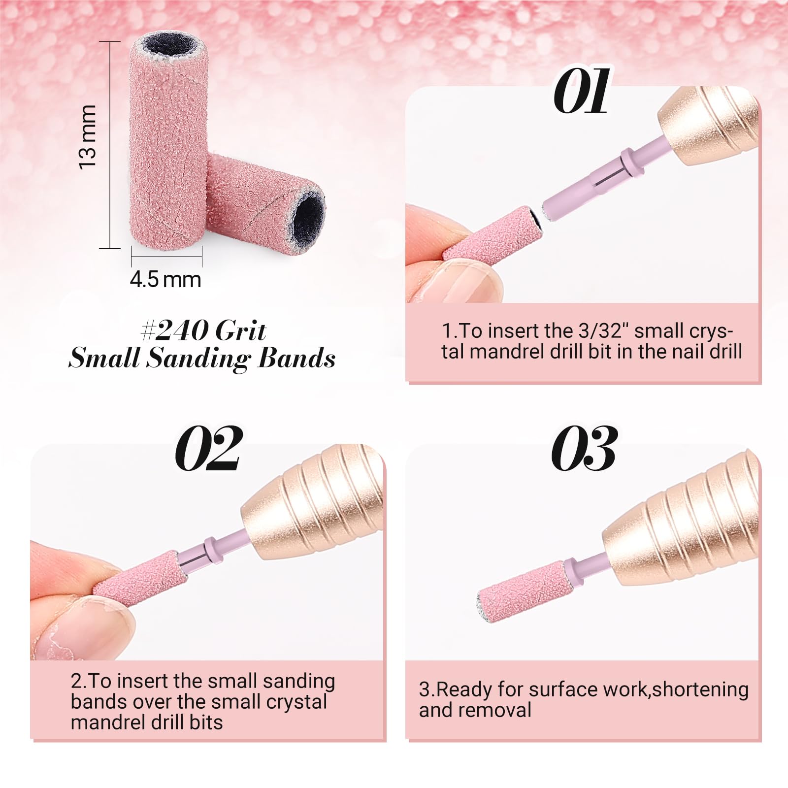 MelodySusie #180 grit for smoothing natural nails and cuticles