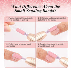 MelodySusie 180-grit band, smooths natural nails and cuticles with gentle action