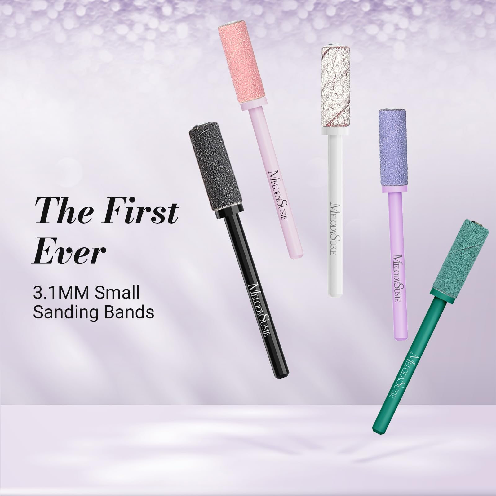 MelodySusie 180 grit sanding band for smooth natural nails and gentle prep.