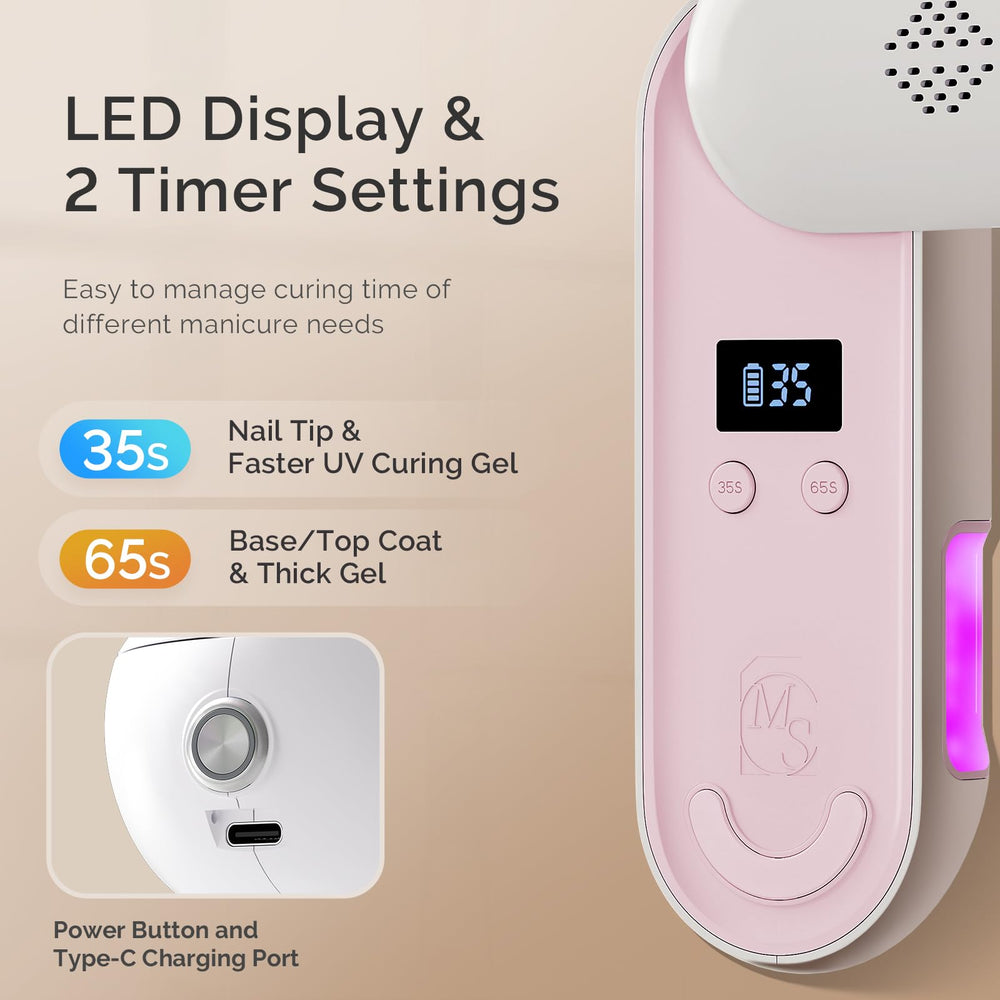 MelodySusie 2-timer settings provide flexible curing times for diverse polishes.