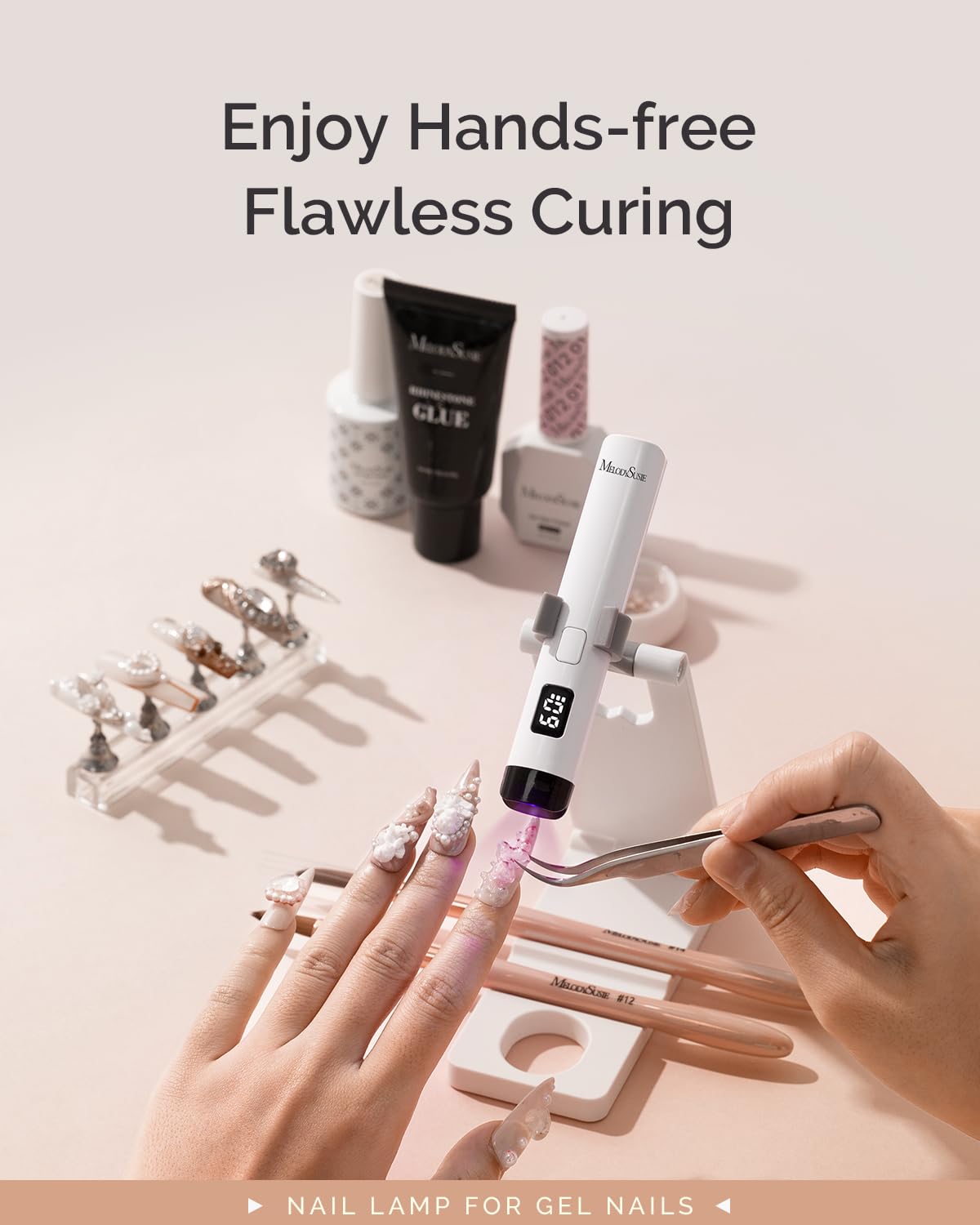 MelodySusie 20s-60s timer options speed up nail art sessions.