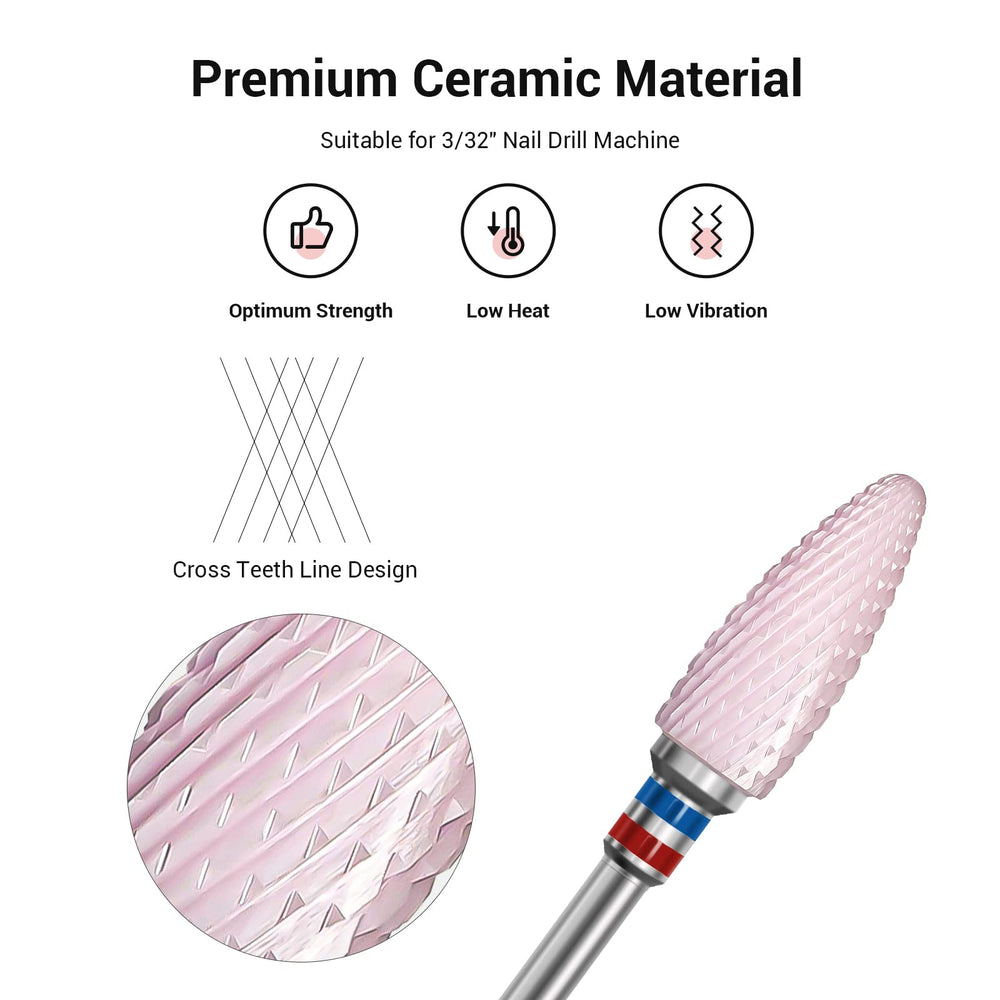 MelodySusie 3/32 shank ceramic nail bit compatible with many drills