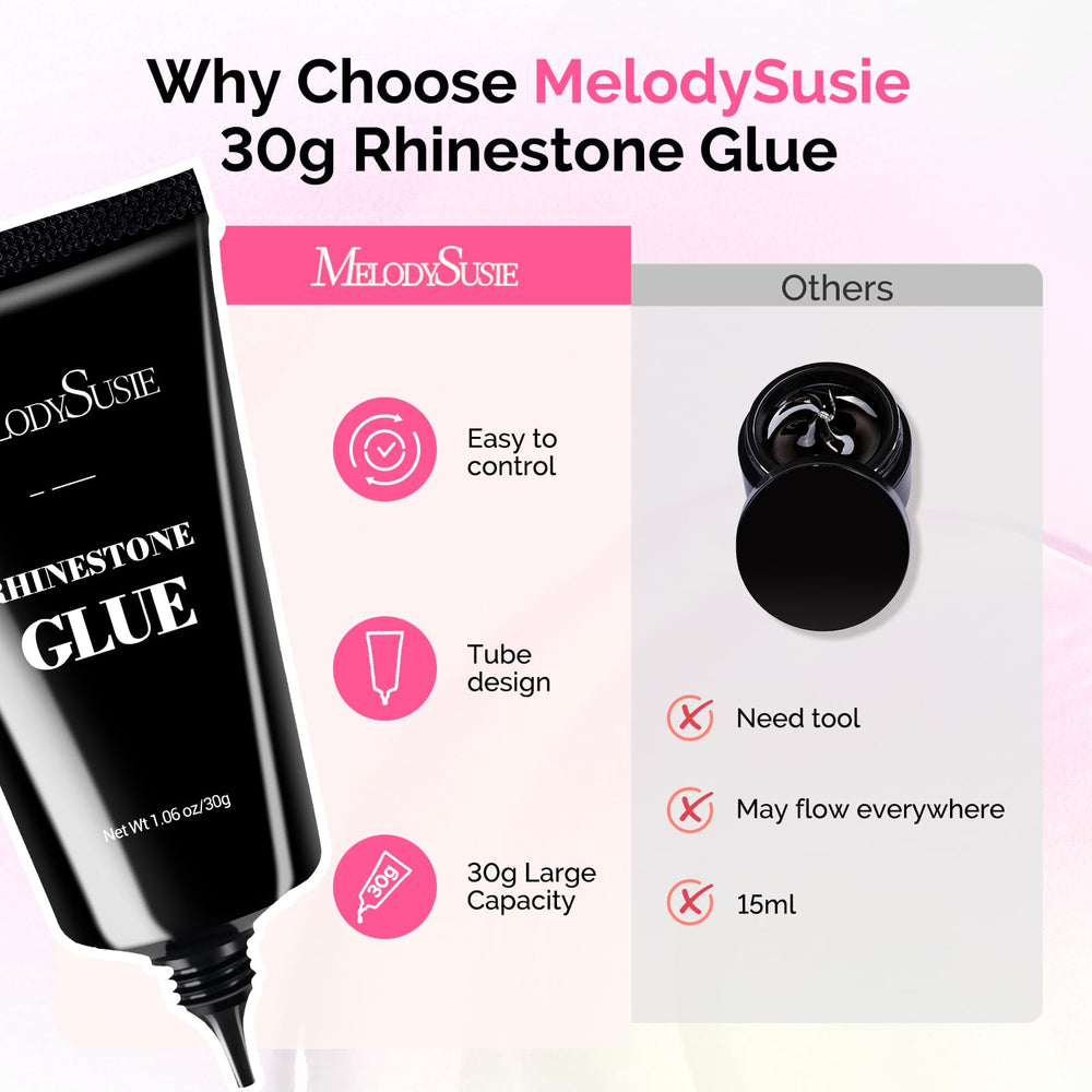 MelodySusie rhinestone glue 30 g large capacity bottle