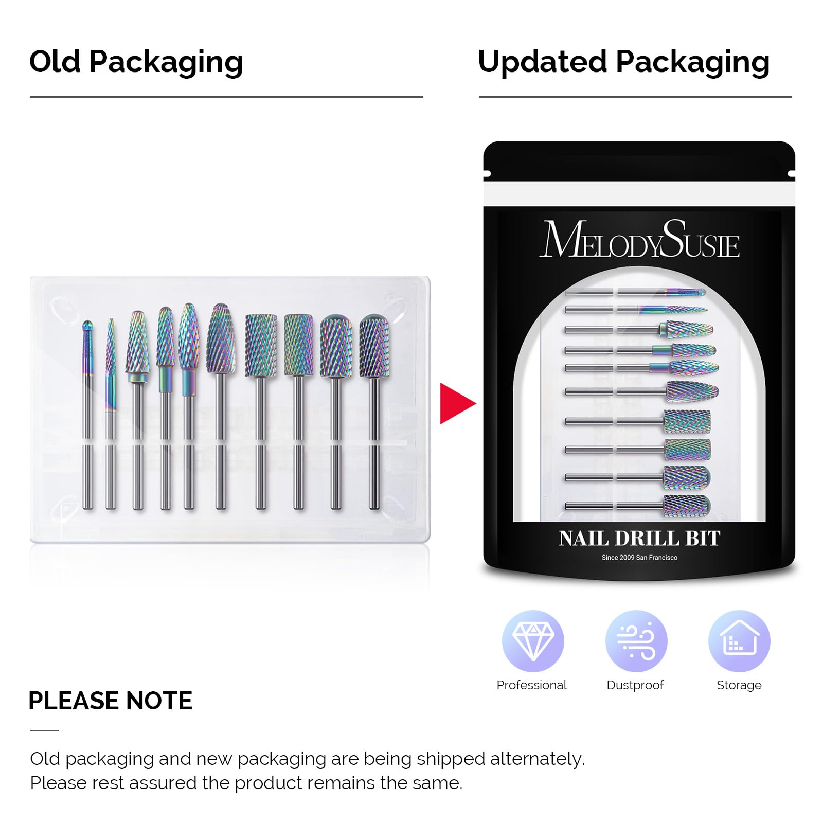MelodySusie 32-shank bits fit most electric nail drills for smooth filing.