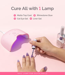 Six upgraded LED beads provide even light for reliable curing