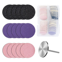 MelodySusie 80pcs sandpaper discs 25mm for precise foot care.