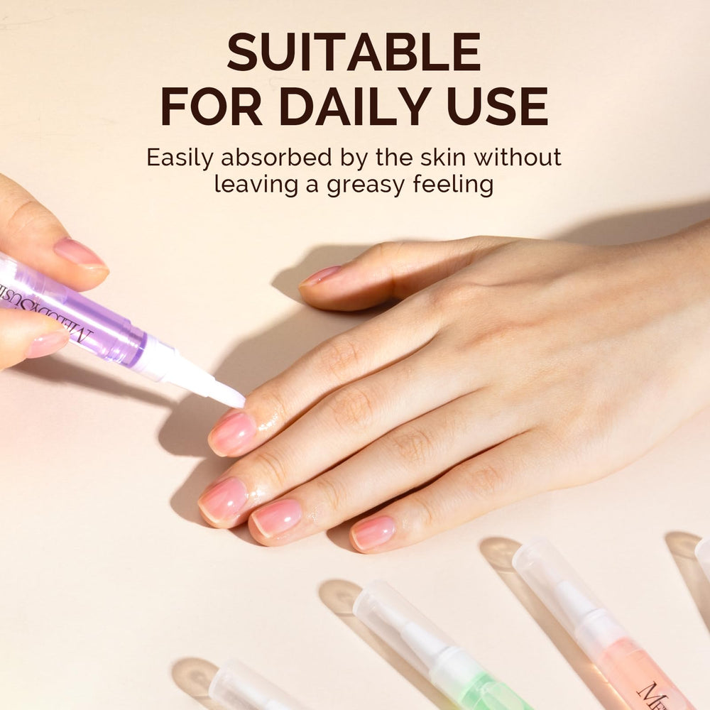 MelodySusie aceite cutícula rosa, tratamiento suave para uñas dañadas