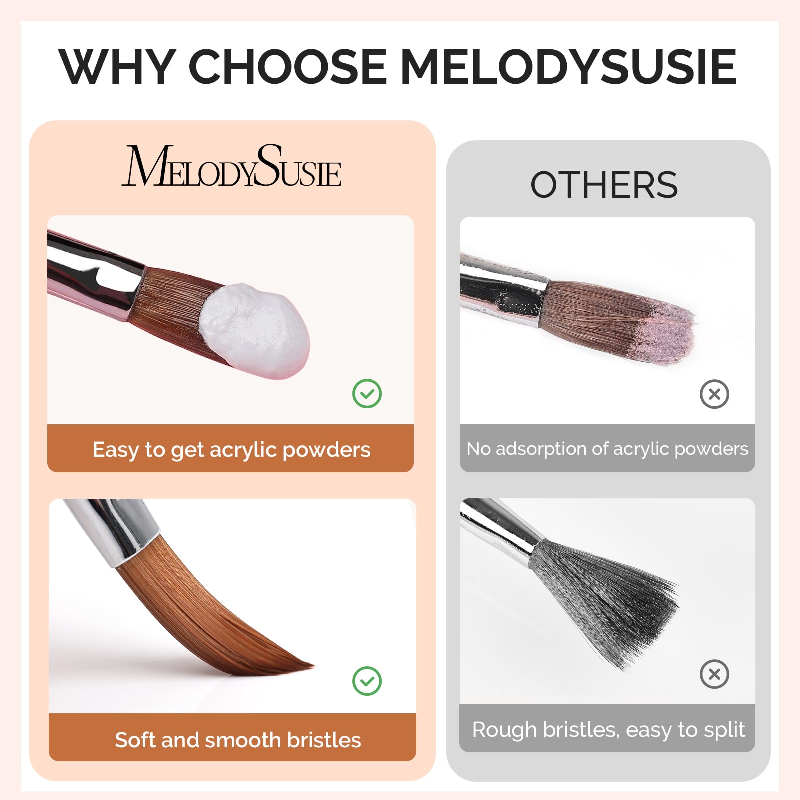 MelodySusie acrylic brush size 10 for smooth overlays.