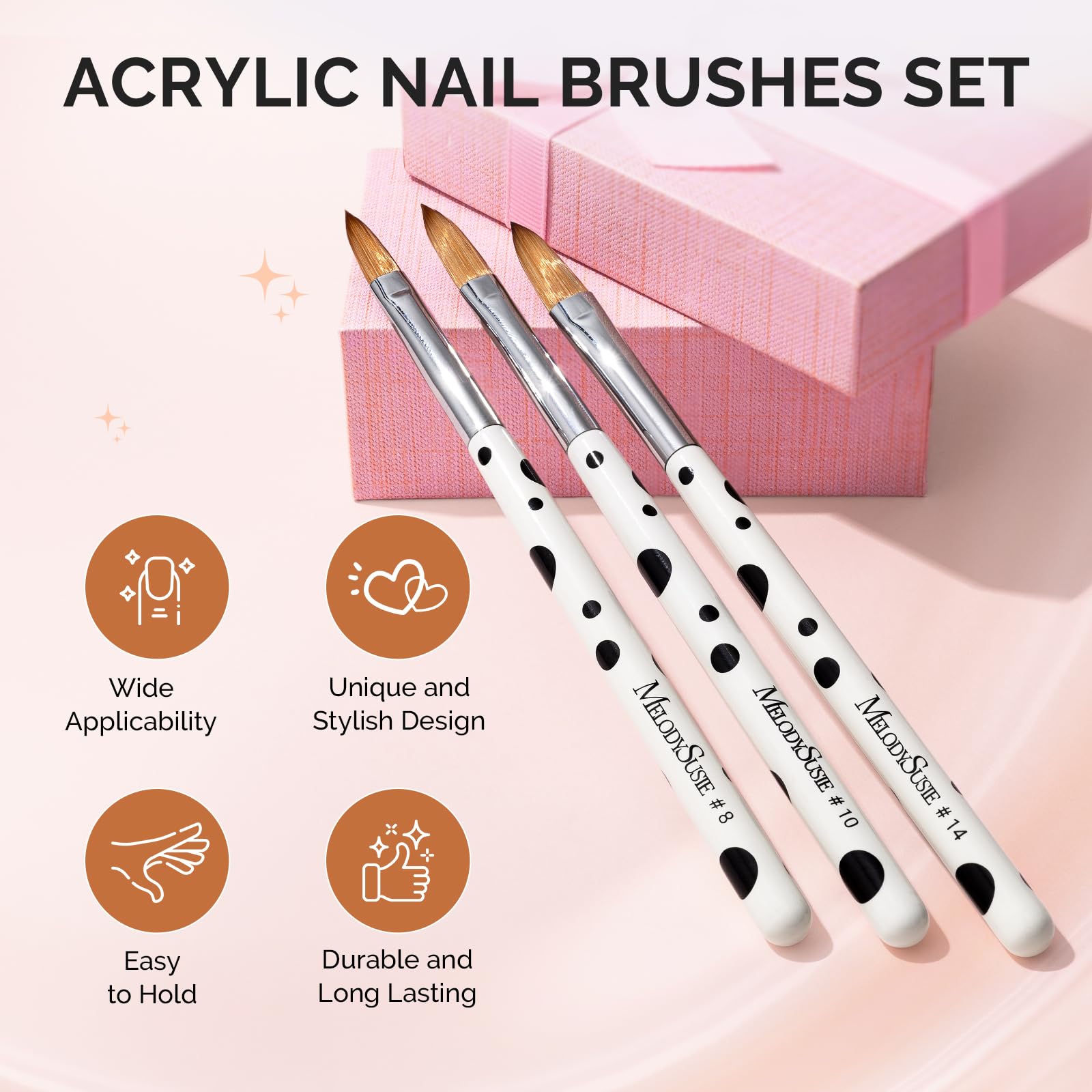 MelodySusie acrylic brush size 14 for detailed 3D carving.