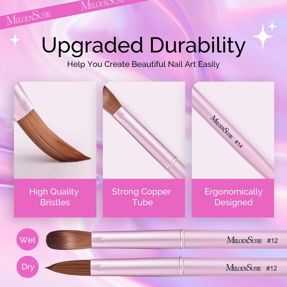 MelodySusie brush with protective cap keeps bristles clean and dust-free
