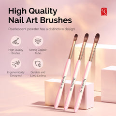 MelodySusie acrylic nail brush size 12 ideal for even application