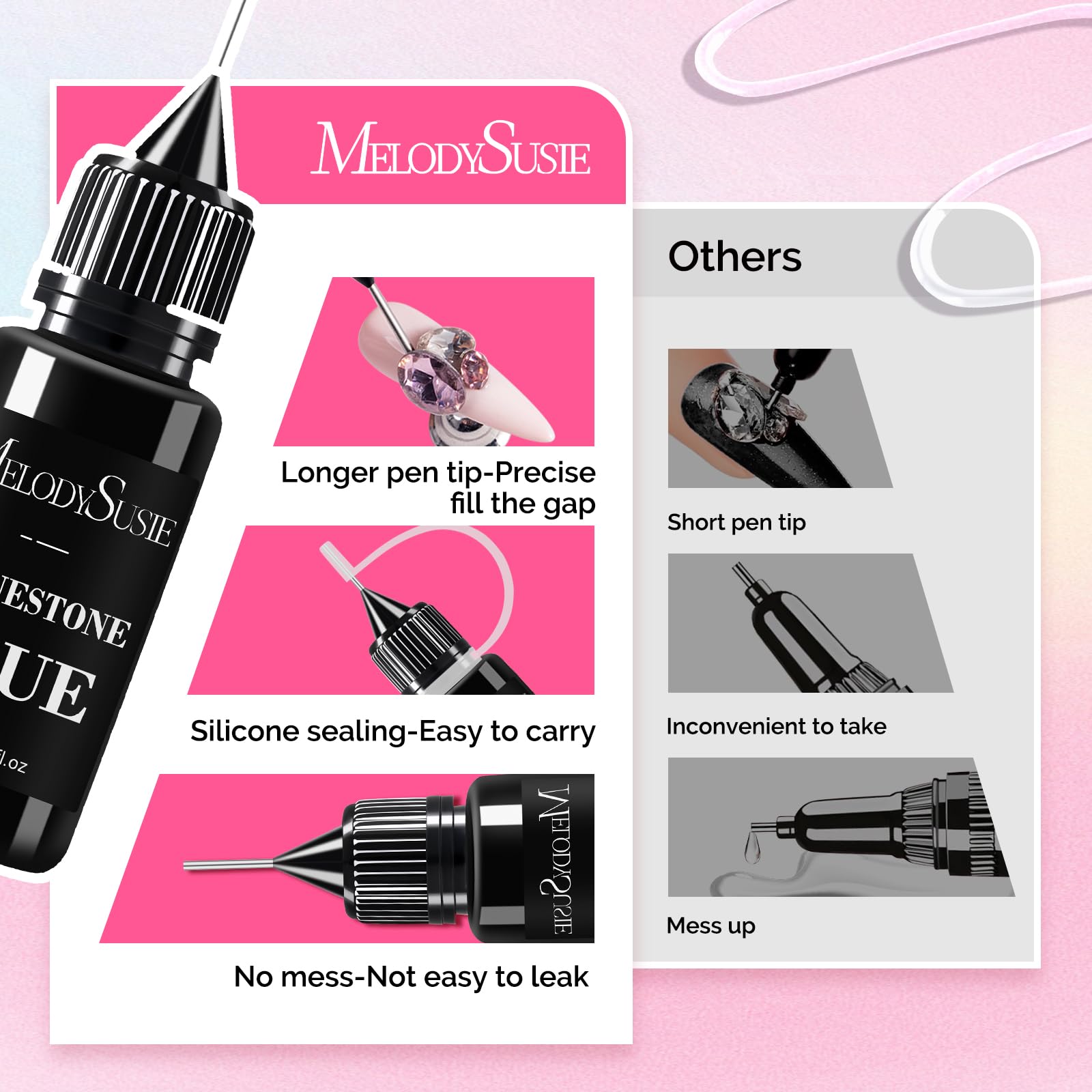 MelodySusie ART01R gift-ready kit for DIY nail art lovers