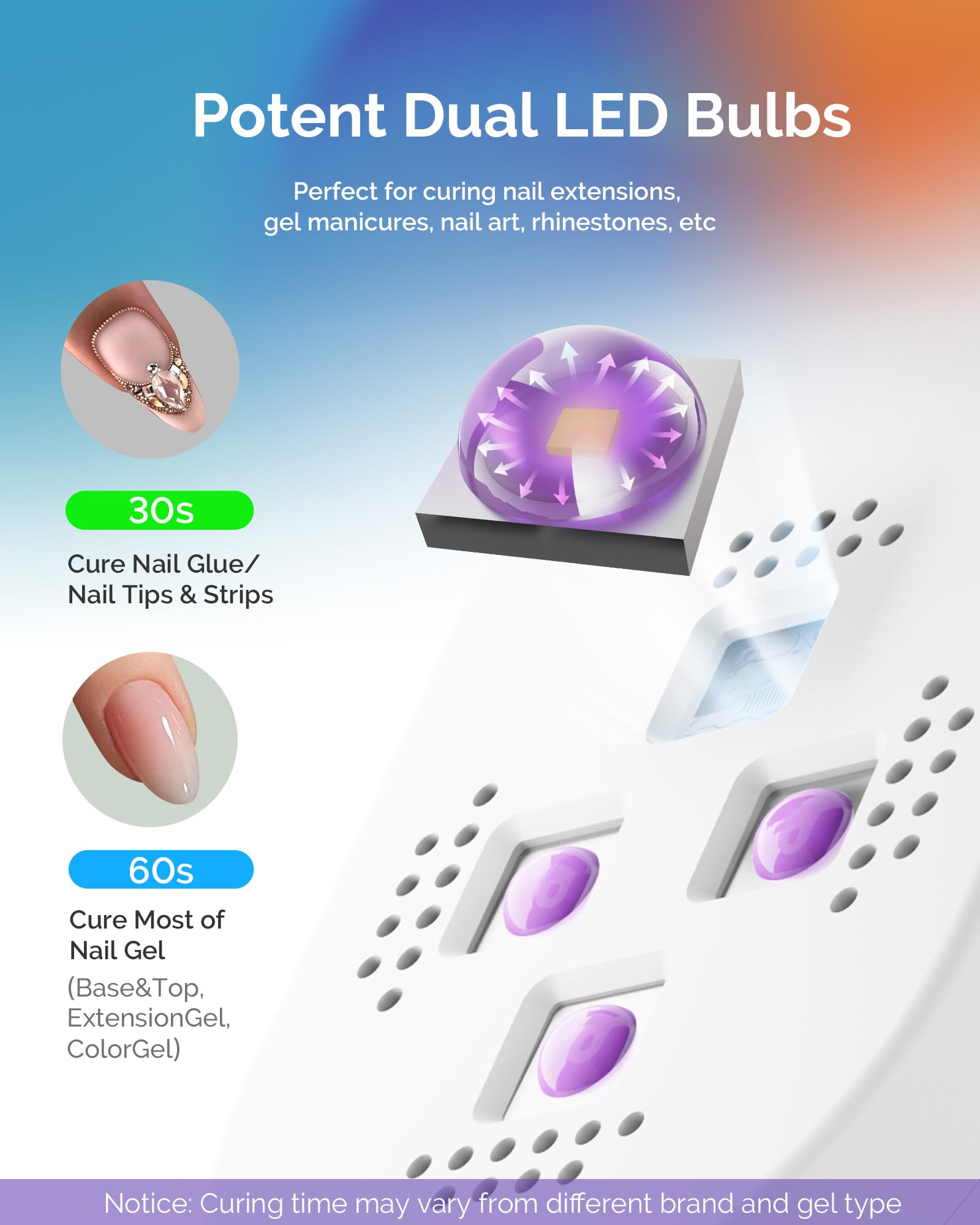 MelodySusie automatic sensor nail lamp for easy hands-free operation
