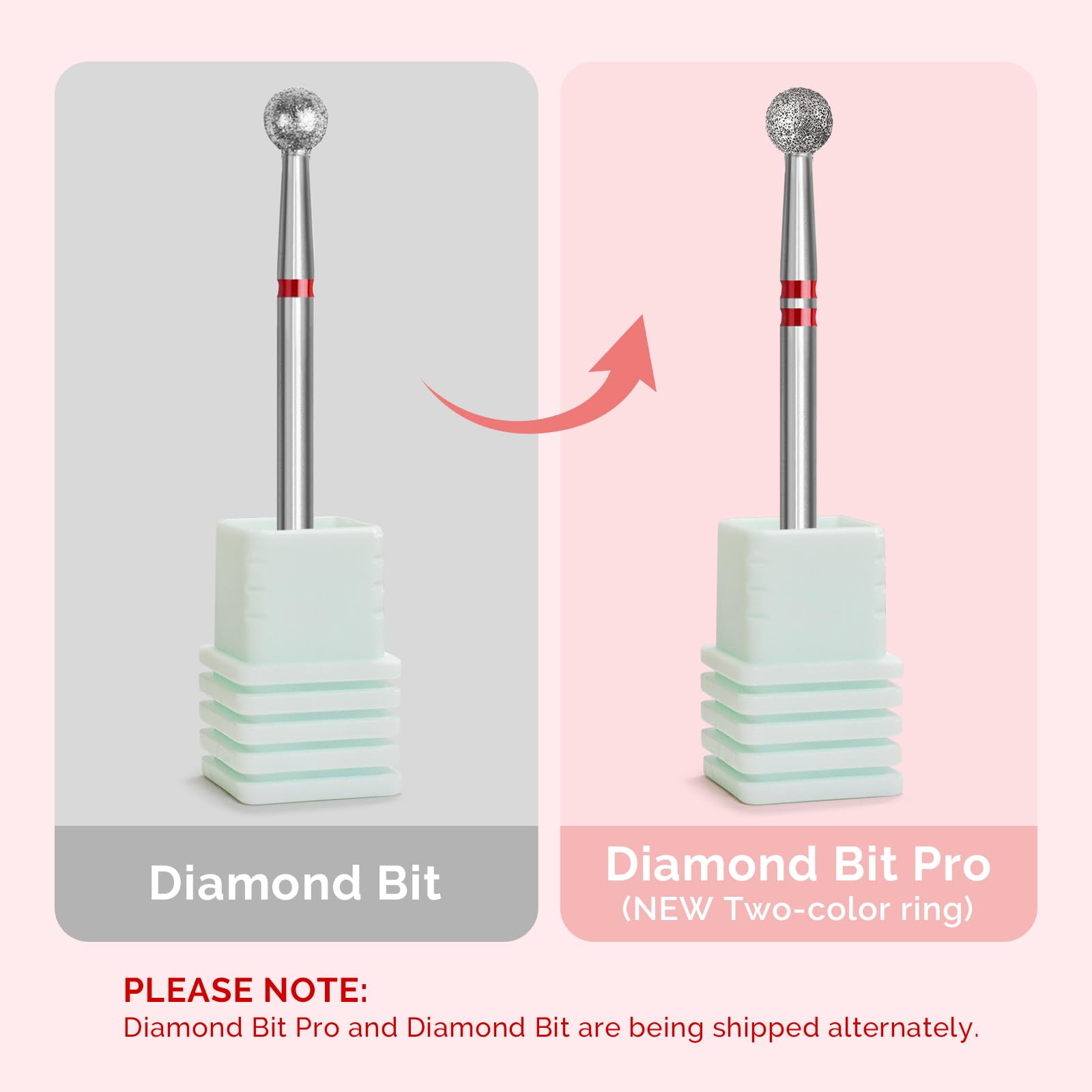 MelodySusie ball head 4mm for comfortable nail prep.