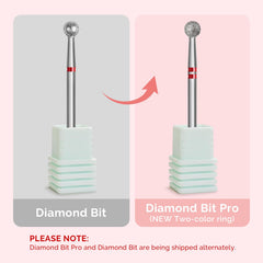 MelodySusie ball head 4mm for comfortable nail prep.