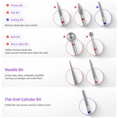 MelodySusie basic nail bits for versatile prep
