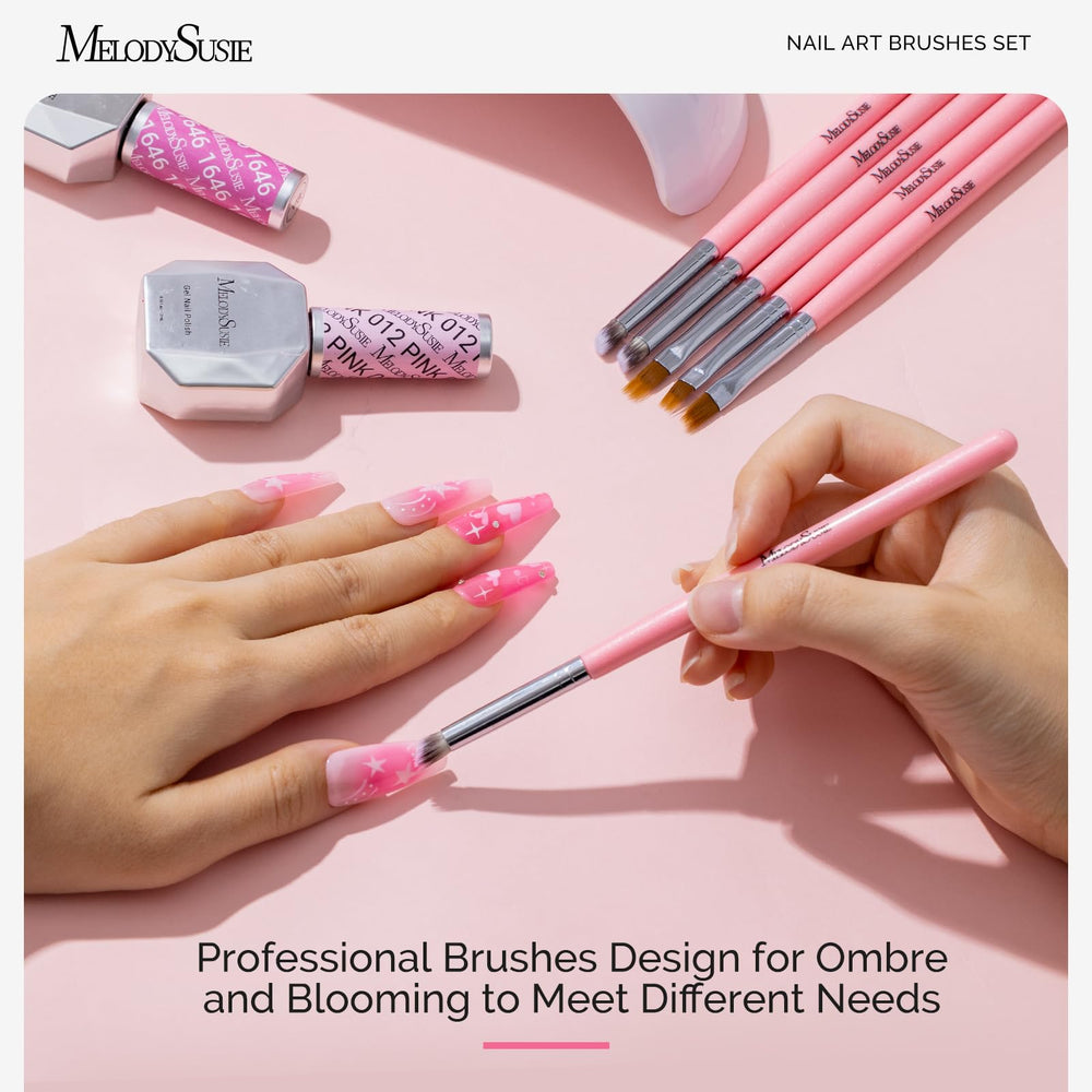 MelodySusie beginner-friendly ombre brushes for easy gradient manicures.