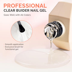 MelodySusie app raised apex on nails for stronger, extended-length tips.