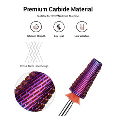MelodySusie carbide tungsten nail bit close up shows precision cutting