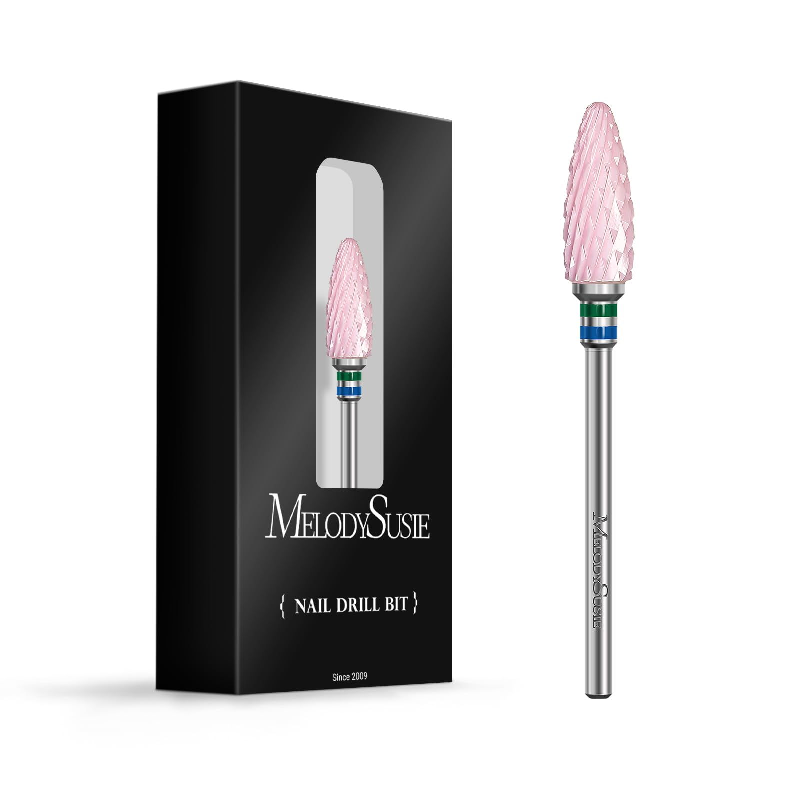 MelodySusie ceramic flame drill bit for precise gel removal and smooth finish