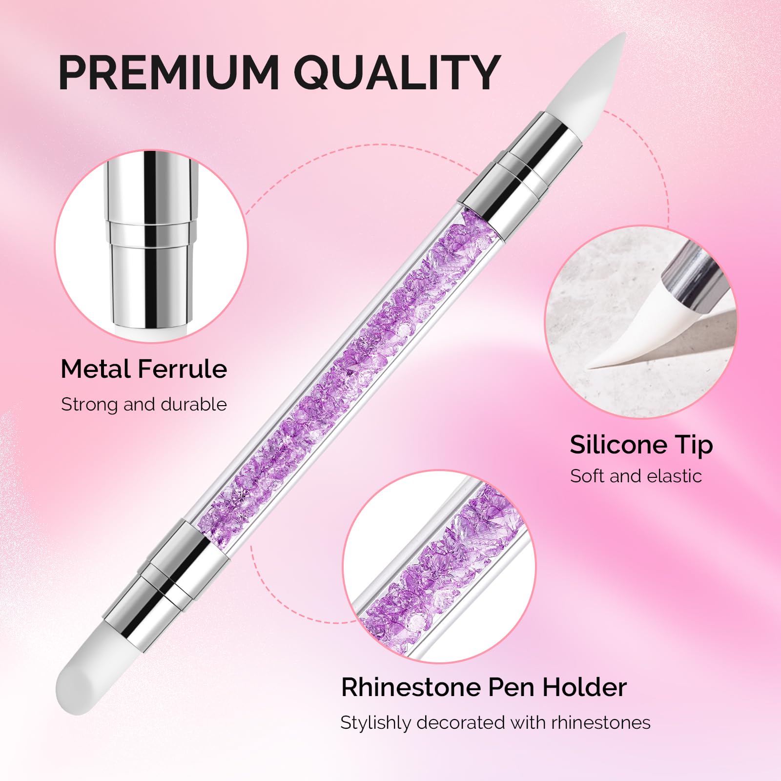 MelodySusie clear acrylic tubes with metal handles for durability and style