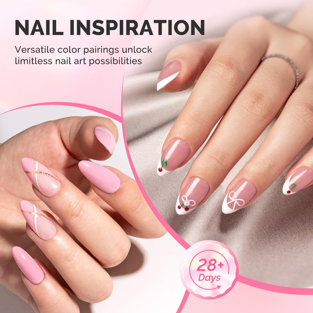 MelodySusie Clear Builder Gel acts as a base layer for nails.