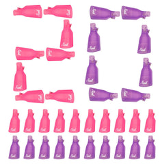 MelodySusie clips quita-esmalte rosa para inmersión rápida y limpia en casa