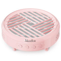 MelodySusie compact nail dust collector in pink, front view, portable on-desk use.
