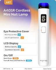 MelodySusie cordless nail lamp compact for travel and on-the-go manicures.