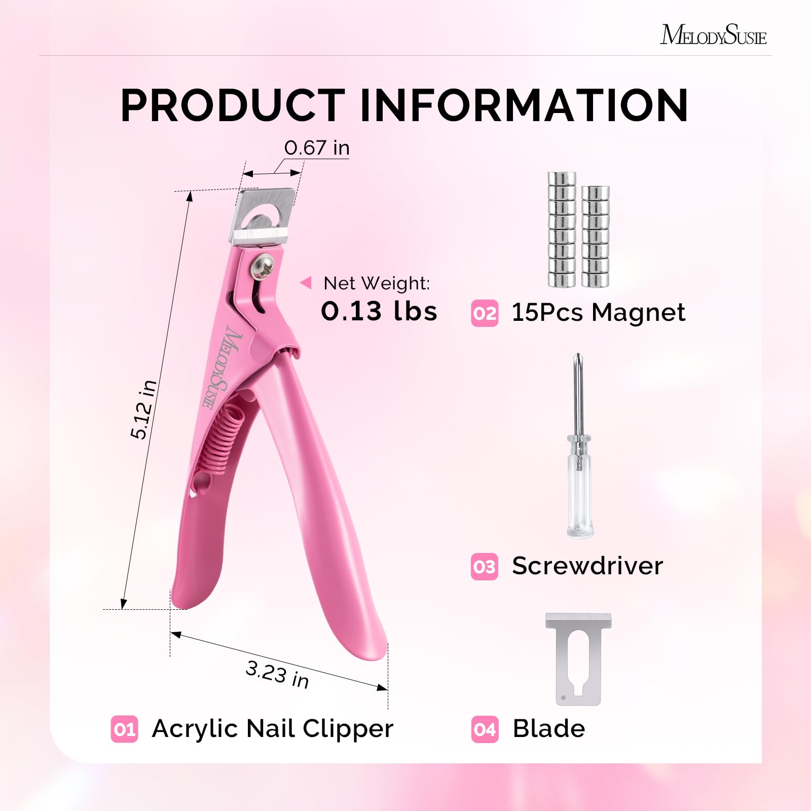 MelodySusie diseño rosa para uso profesional en salón y casa