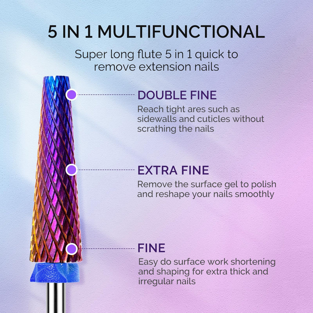 MelodySusie cross cut carbide bit 5in1 speeds removal and finishing.