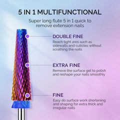 MelodySusie cross cut carbide bit 5in1 speeds removal and finishing.
