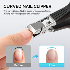 MelodySusie curved blade fingernail clipper for precise hand nails